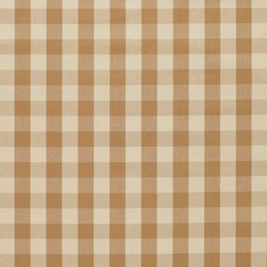 Montauk Check Tan 3352011 by Schumacher Fabric