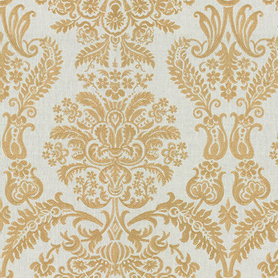 Grand Gesture White Gold by Kravet Couture Fabric