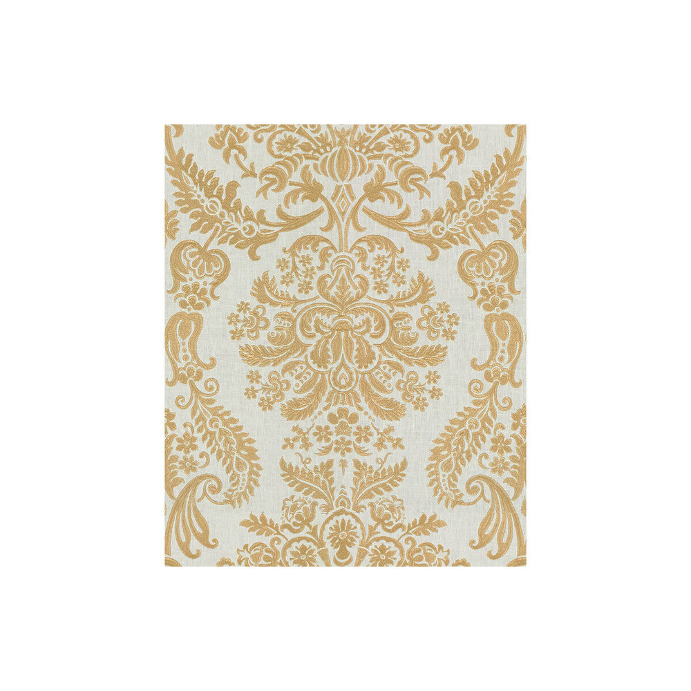 Grand Gesture White Gold by Kravet Couture Fabric MODERN LUXE LINEN - 66%;METALLIC - 25%;POLYESTER - 9% India LIGHT Horizontal: 25 and Vertical: 30.5 49 - Fabric Carolina -