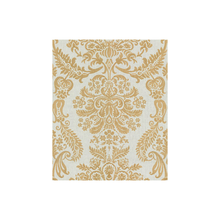 Grand Gesture White Gold by Kravet Couture Fabric MODERN LUXE LINEN - 66%;METALLIC - 25%;POLYESTER - 9% India LIGHT Horizontal: 25 and Vertical: 30.5 49 - Fabric Carolina -