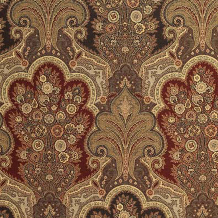 New Castle Paisley Cranberry 3362013 by Schumacher Designer Fabric CHROMA COTTON 56% VISCOSE 44% ITALY WYZENBEEK 30,000 </p><p>Repeat: Horizontal: 13 1/2" (34CM) and Vertical: 22 1/2" (57CM) 53 - Swanky Fabrics -
