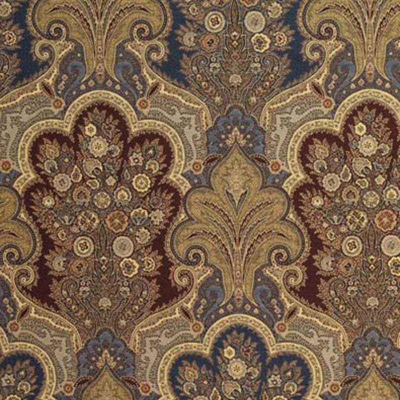 New Castle Paisley Indigo 3362044 by Schumacher Fabric CHROMA See Sample ITALY HEAVY DUTY </p><p>Repeat: Horizontal: 13 1/2" (34CM) and Vertical: 22 1/2" (57CM) 53" WIDE (135CM) - Fabric Carolina -