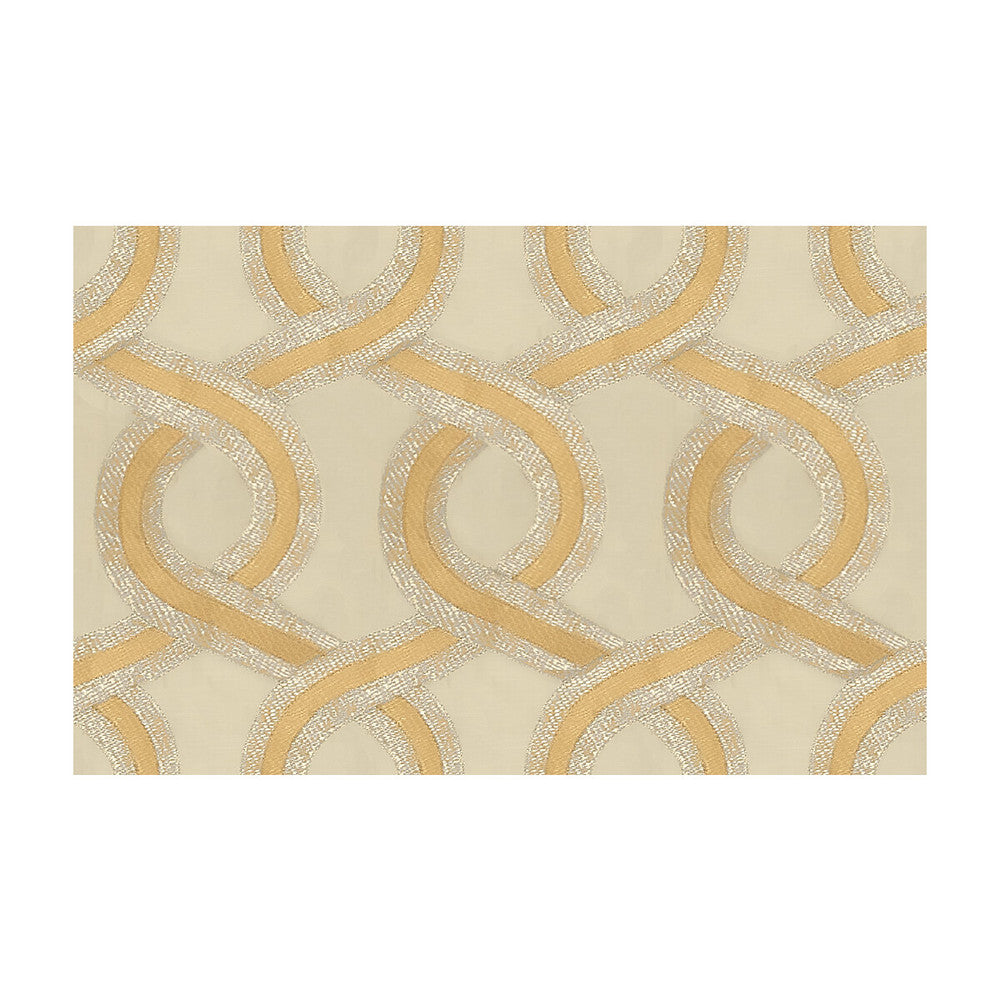 Luminous Luxury White Gold by Kravet Couture Fabric MODERN LUXE LINEN - 66%;COTTON - 34% India Horizontal: 13 and Vertical: 12.5 50 - Fabric Carolina -