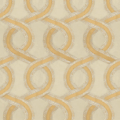 Luminous Luxury White Gold by Kravet Couture Fabric