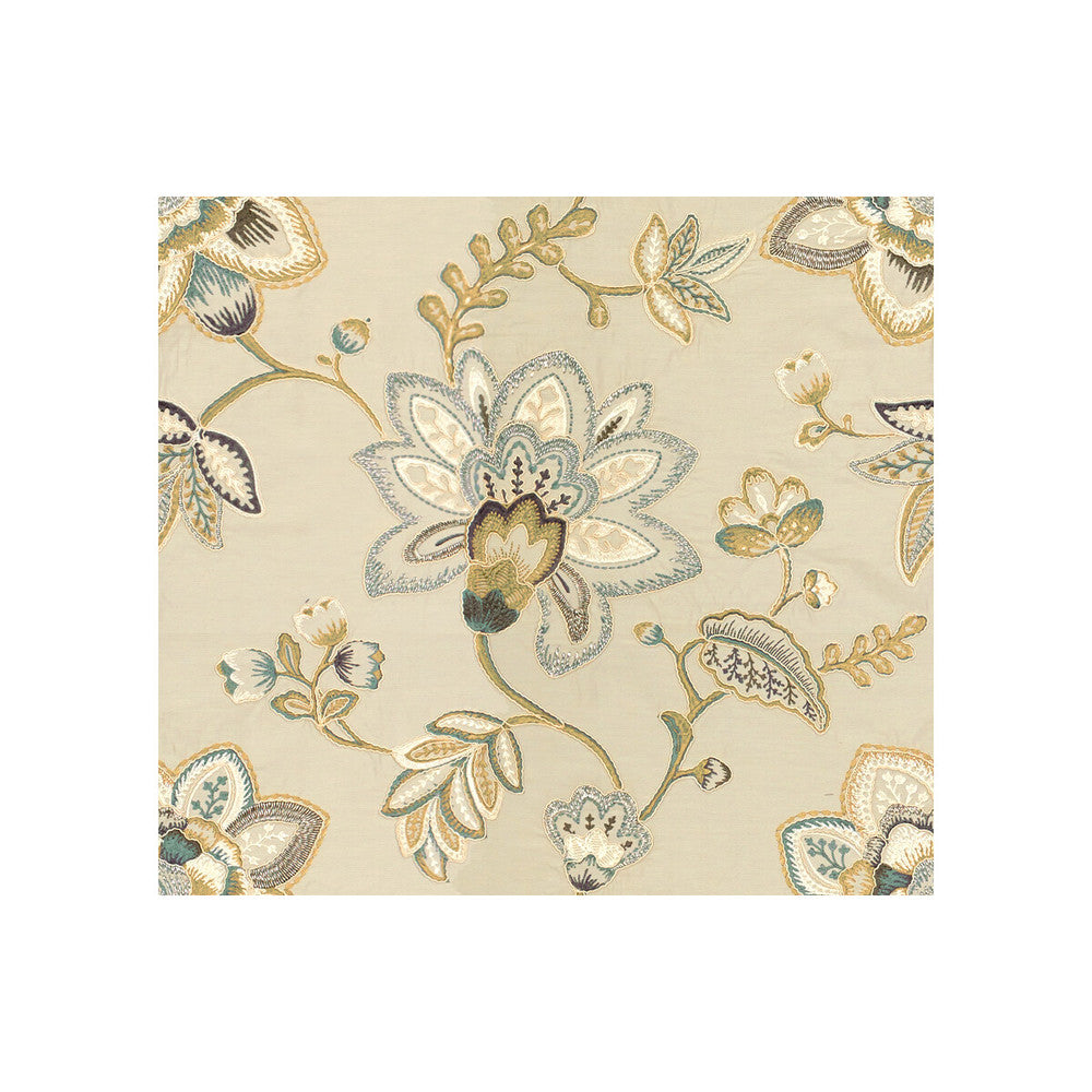 Gilded Plaza Platinum by Kravet Couture Fabric MODERN LUXE COTTON - 59%;BEMBERG - 41% India Horizontal: 25 and Vertical: 23 50 - Fabric Carolina -