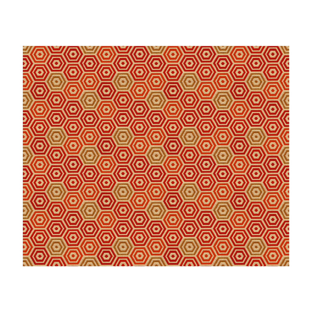 Palencia Persimmon by Kravet Design Fabric JONATHAN ADLER PERFORMANCE FABRICS COTTON - 49%;NYLON - 34%;POLYESTER - 17% United States HEAVY Horizontal: 5 and Vertical: 4 54 - Fabric Carolina -