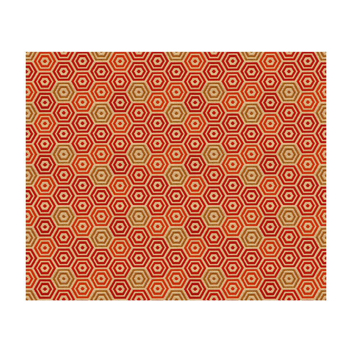 Palencia Persimmon by Kravet Design Fabric JONATHAN ADLER PERFORMANCE FABRICS COTTON - 49%;NYLON - 34%;POLYESTER - 17% United States HEAVY Horizontal: 5 and Vertical: 4 54 - Fabric Carolina -