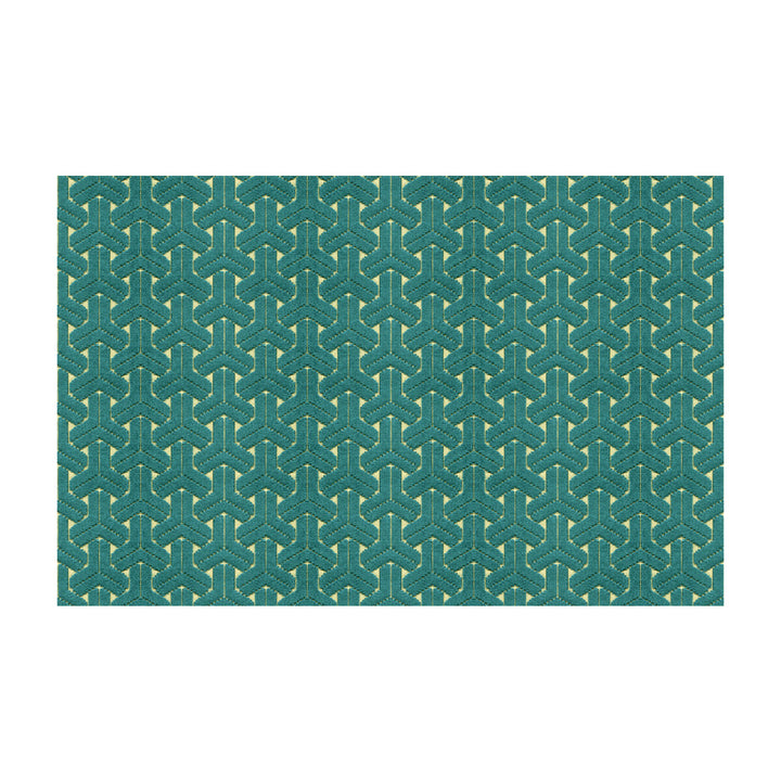 Peries Teal by Kravet Design Fabric JONATHAN ADLER CHARADE VISCOSE - 60%;COTTON - 40% India LIGHT Horizontal: 3 and Vertical: 2 54.5 - Fabric Carolina -