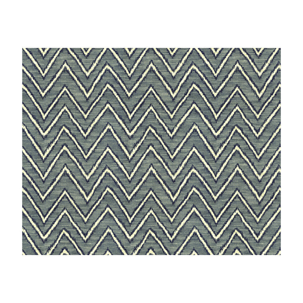 Karamat Indigo by Kravet Design Designer Fabric CONSTANTINOPLE COTTON - 42%;POLYESTER - 38%;RAYON - 20% China HEAVY Horizontal: 9 and Vertical: 7 56 - Swanky Fabrics -