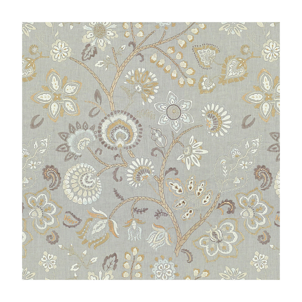 Corvara Silver Grey by Kravet Couture Fabric BARBARA BARRY CHALET LINEN - 77%;VISCOSE - 23% India Horizontal: 25 and Vertical: 31 51 - Fabric Carolina -