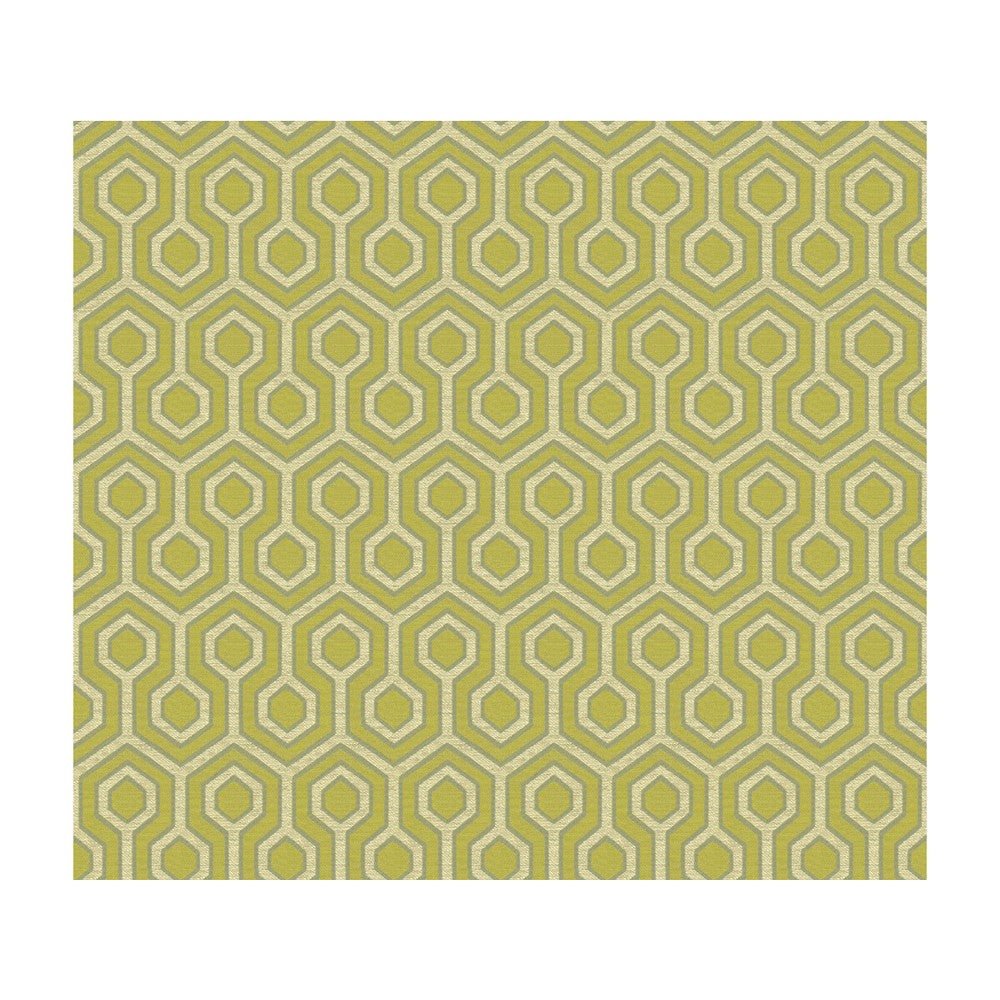 Hexagonal House Honeydew by Kravet Contract Fabric DAVID HICKS GUARANTEED IN STOCK POLYESTER - 62%;RAYON - 37%;METALLIC - 1% United States HEAVY Horizontal: 3 and Vertical: 8.5 57 - Fabric Carolina -