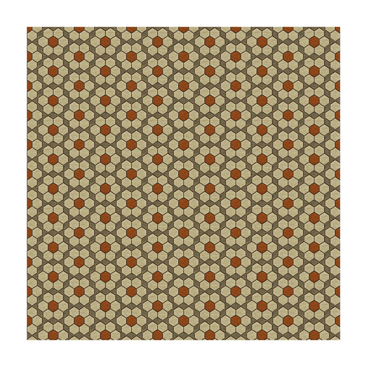 Bursa Mosaic Tigerlilly by Kravet Contract Fabric DAVID HICKS GUARANTEED IN STOCK RECYCLED POLYESTER - 77%;COTTON - 23% United States HEAVY Horizontal: 3.5 and Vertical: 2 56 - Fabric Carolina -