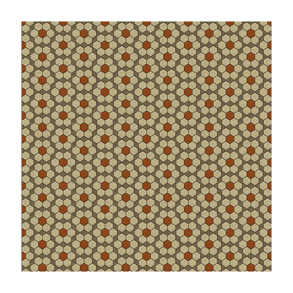 Bursa Mosaic Tigerlilly by Kravet Contract Designer Fabric DAVID HICKS GUARANTEED IN STOCK RECYCLED POLYESTER - 77%;COTTON - 23% United States HEAVY Horizontal: 3.5 and Vertical: 2 56 - Swanky Fabrics -