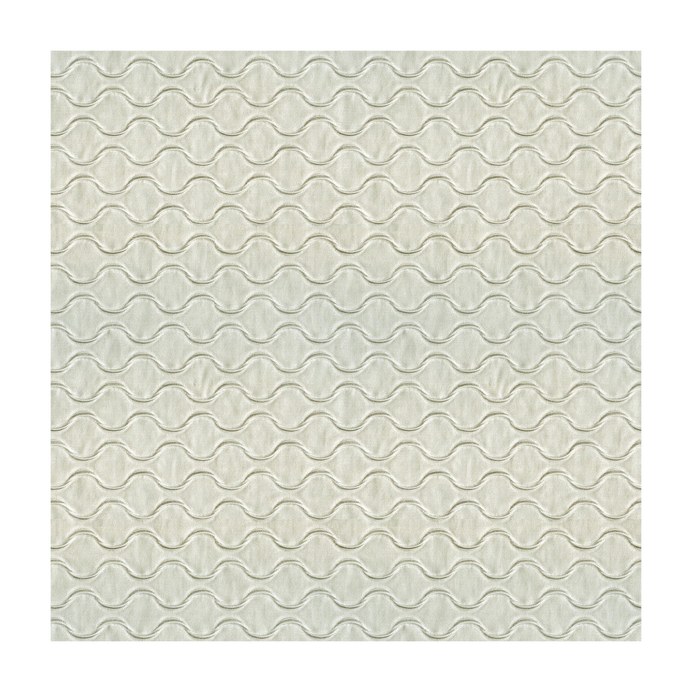 Beauty Wave Silver by Kravet Couture Fabric MODERN LUXE II POLYESTER - 65%;COTTON - 30%;STEEL - 5% Italy HEAVY Horizontal: 1 and Vertical: 1 55 - Fabric Carolina -