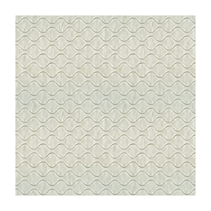 Beauty Wave Silver by Kravet Couture Fabric MODERN LUXE II POLYESTER - 65%;COTTON - 30%;STEEL - 5% Italy HEAVY Horizontal: 1 and Vertical: 1 55 - Fabric Carolina -