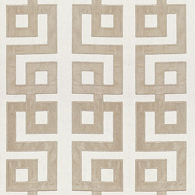 Modern Applique Stone by Kravet Couture Fabric