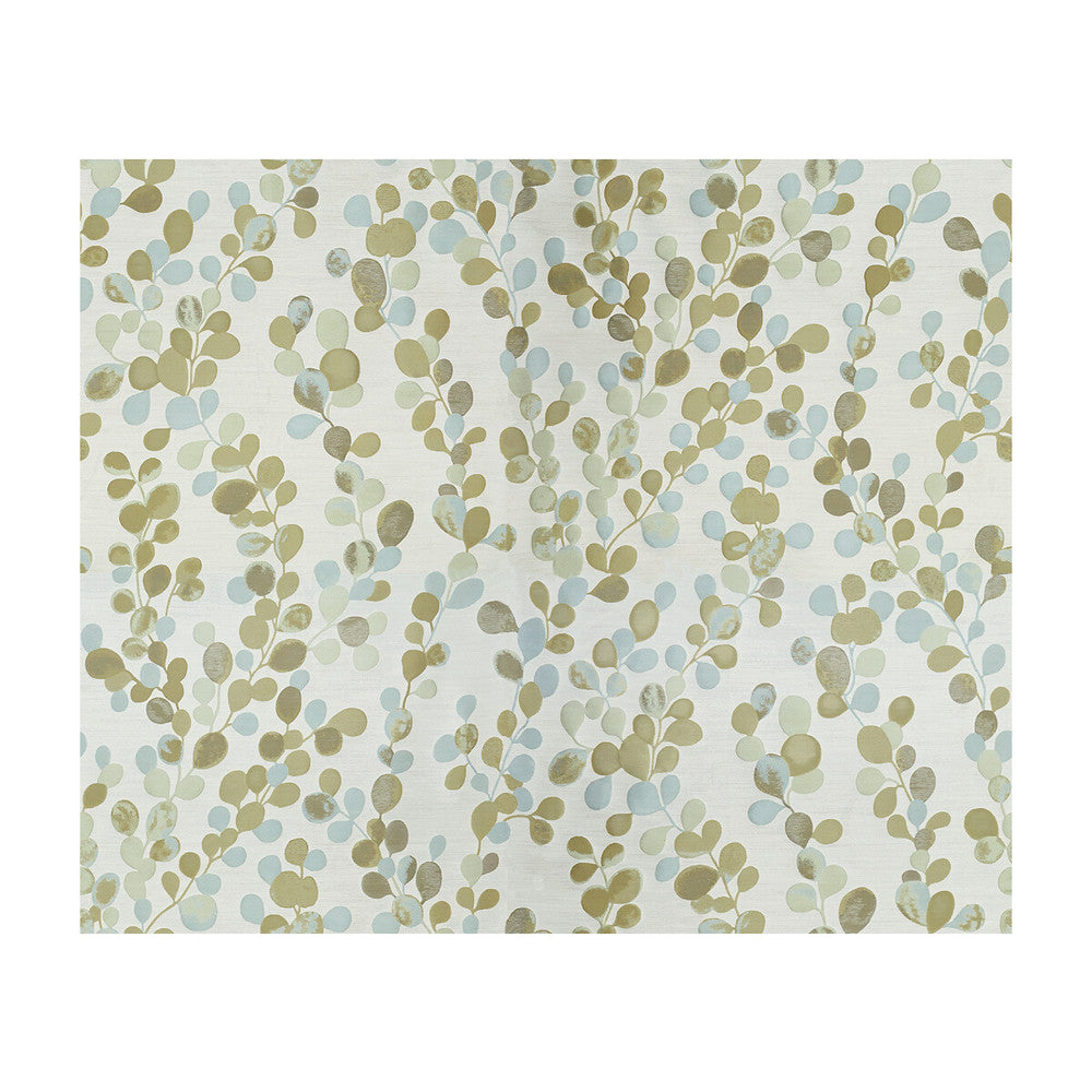 Silken Garden Aqua Haze by Kravet Couture Fabric MODERN LUXE II SILK - 91%;POLYESTER - 9% India Horizontal: 55 and Vertical: 44 55 - Fabric Carolina -