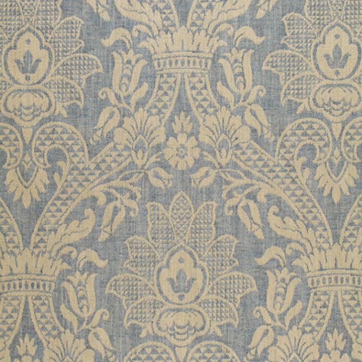 Sheffield Damask Wedgewood 3398001 by Schumacher Fabric WOVEN PALETTES VII See Sample ITALY NOT APPLICABLE </p><p>Repeat: Horizontal: 27 1/2" (70CM) and Vertical: 27 1/2" (70CM) 54" WIDE (137CM) - Fabric Carolina -