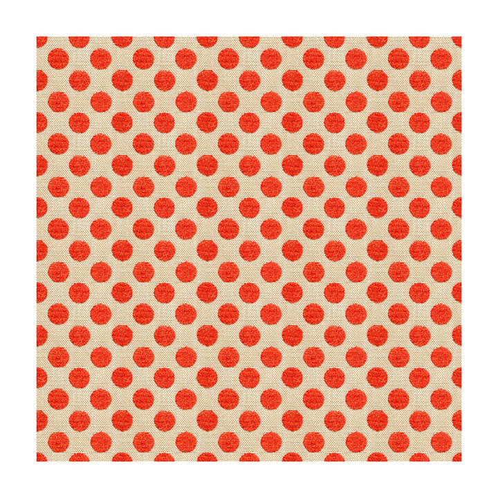Posie Dot Hot Coral by Kravet Design Designer Fabric KATE SPADE CLASSICS VISCOSE - 59%;COTTON - 21%;POLYESTER - 20% Turkey MEDIUM Horizontal: 1.5 and Vertical: 54 - Swanky Fabrics -