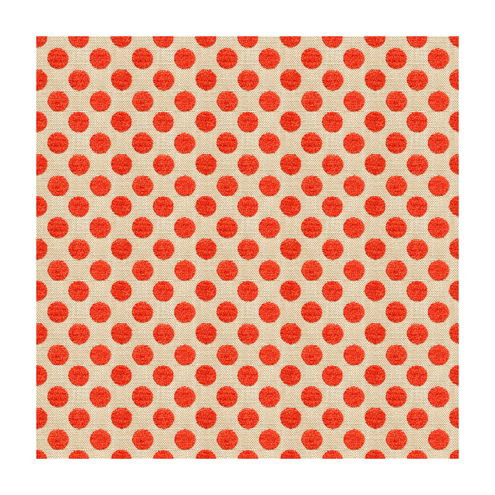 Posie Dot Hot Coral by Kravet Design Fabric KATE SPADE CLASSICS VISCOSE - 59%;COTTON - 21%;POLYESTER - 20% Turkey MEDIUM Horizontal: 1.5 and Vertical: 54 - Fabric Carolina -