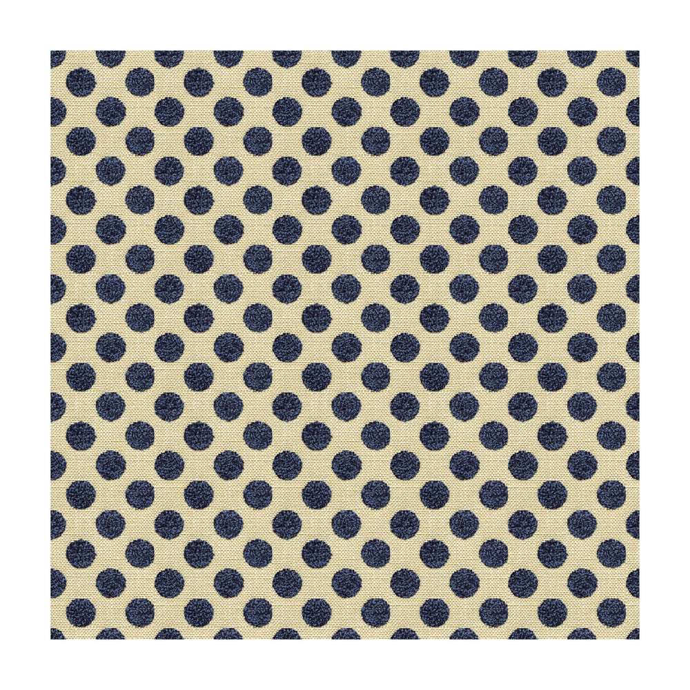 Posie Dot Navy by Kravet Design Designer Fabric KATE SPADE CLASSICS VISCOSE - 59%;COTTON - 21%;POLYESTER - 20% Turkey MEDIUM Horizontal: 1.5 and Vertical: 54 - Swanky Fabrics -