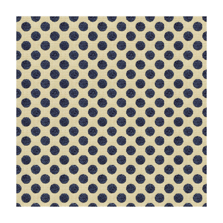 Posie Dot Navy by Kravet Design Designer Fabric KATE SPADE CLASSICS VISCOSE - 59%;COTTON - 21%;POLYESTER - 20% Turkey MEDIUM Horizontal: 1.5 and Vertical: 54 - Swanky Fabrics -