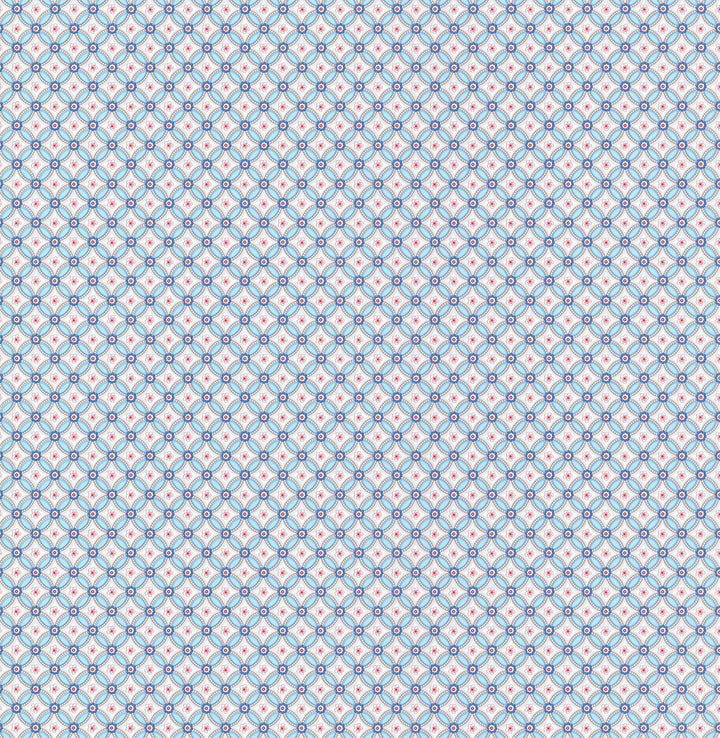 Eebe Light Blue Floral Geometric Wallpaper by Eijffinger Pip III Covers about 56.4 square feet 20.5-in by 33-ft long roll Unpasted 1 - Fabric Carolina -