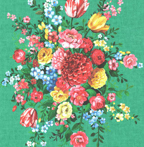Ayaanle Green Dutch Painters Floral Wallpaper by Eijffinger