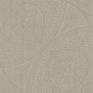 Yasamin Taupe Mehndi Medallion Wallpaper by Eijffinger