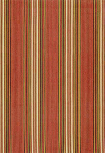 Hamel Stripe Brick 3422003 by Schumacher Fabric