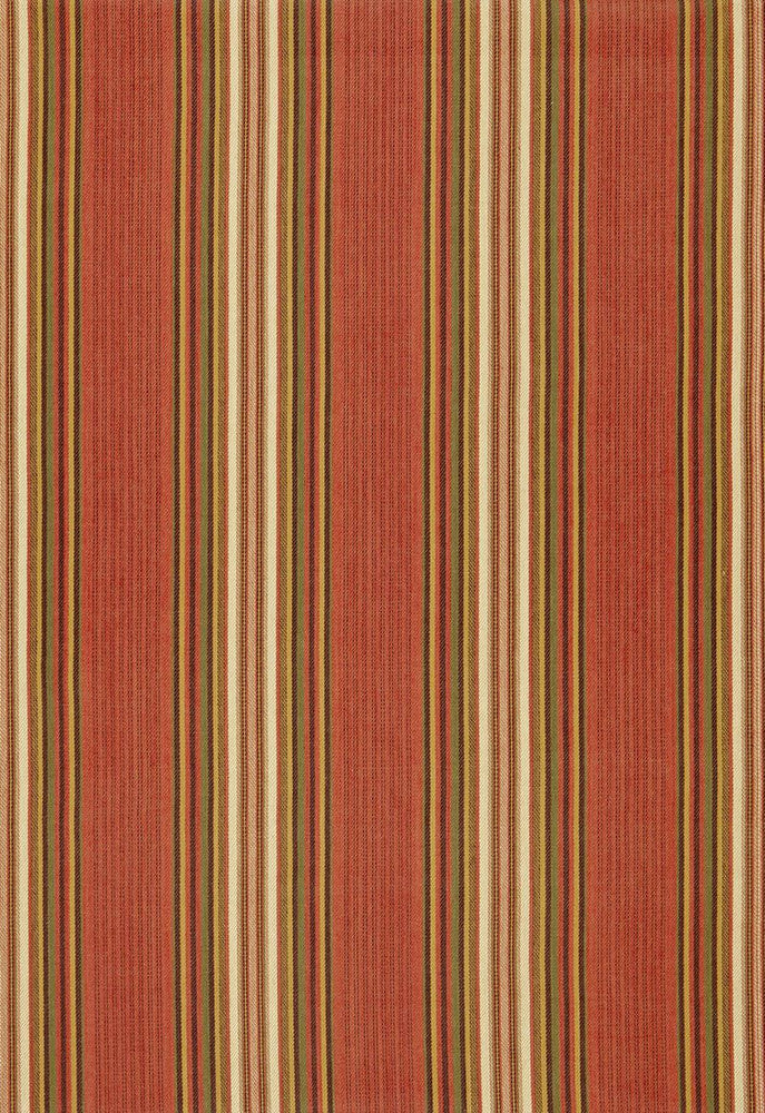 Hamel Stripe Brick 3422003 by Schumacher Designer Fabric Chroma 100% Cotton Wyzenbeek 9,000 Horizontal: 8.875 and Vertical: - 54 - Swanky Fabrics -