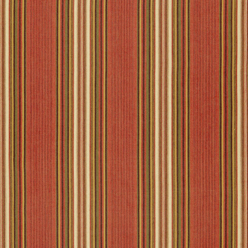 Hamel Stripe Brick 3422003 by Schumacher Designer Fabric CHROMA See Sample INDIA MEDIUM DUTY </p><p>Repeat: Horizontal: 8 7/8" (23CM) and Vertical: - 54" WIDE (137CM) - Swanky Fabrics -