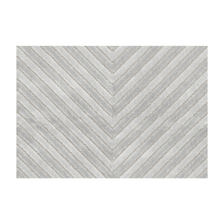 Zigandzag Silver by Kravet Basics Fabric SARAH RICHARDSON HARMONY VISCOSE - 62%;POLYESTER - 38% India HEAVY Horizontal: 7 and Vertical: 1 54 - Fabric Carolina -
