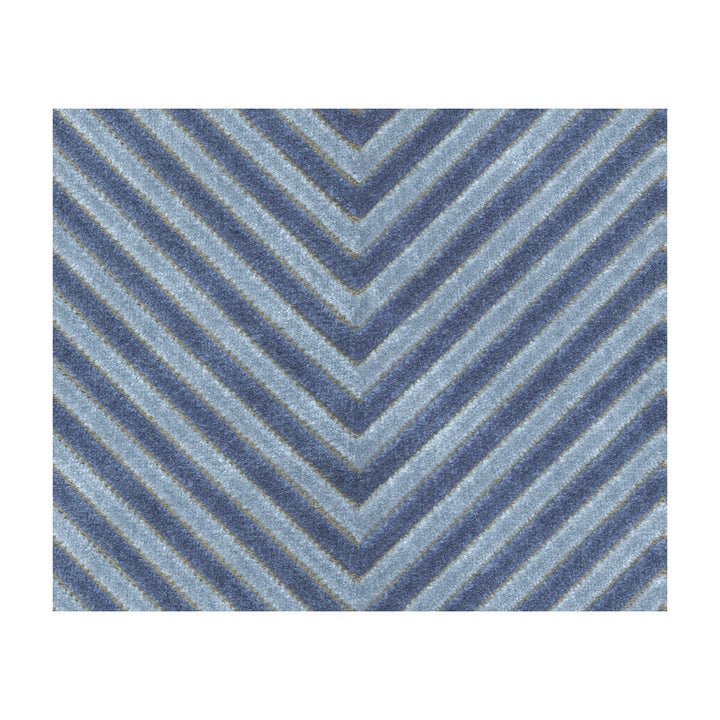 Zigandzag Indigo by Kravet Basics Fabric SARAH RICHARDSON HARMONY VISCOSE - 62%;POLYESTER - 38% India HEAVY Horizontal: 7 and Vertical: 1 54 - Fabric Carolina -