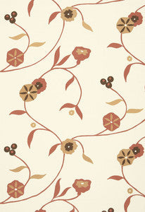 Indira Embroidery Spice 3438001 by Schumacher Fabric
