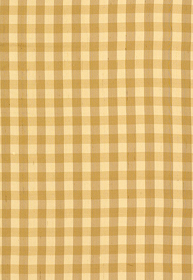 Inglebury Silk Check Coin 3439001 by Schumacher Fabric - 100% Silk Martindale 1,000 Horizontal: 1.125 and Vertical: 1.125 54 - Fabric Carolina -
