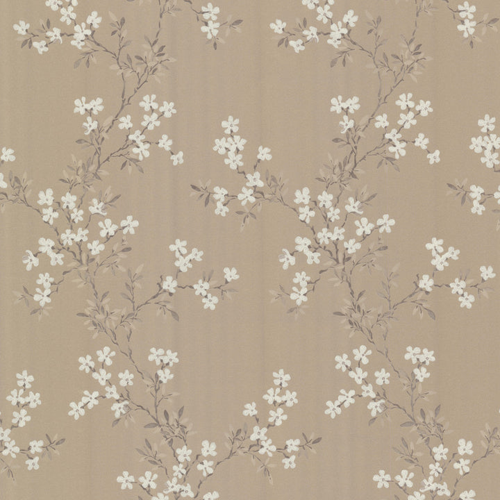Altha Brown Jasmine Trail Wallpaper by Beacon House Claremont Covers about 56.4 square feet 20.5-in by 33-ft long roll Unpasted 21 - Fabric Carolina -