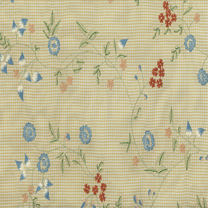 Elliston Floral Embroidery Sun Porch 3446001 by Schumacher Fabric KEMPTON HOUSE S06 SILK GROUND 100% CHINA </p><p>Repeat: Horizontal: 26 1/2" (67CM) and Vertical: 24 1/2" (62CM) 53 - Fabric Carolina -