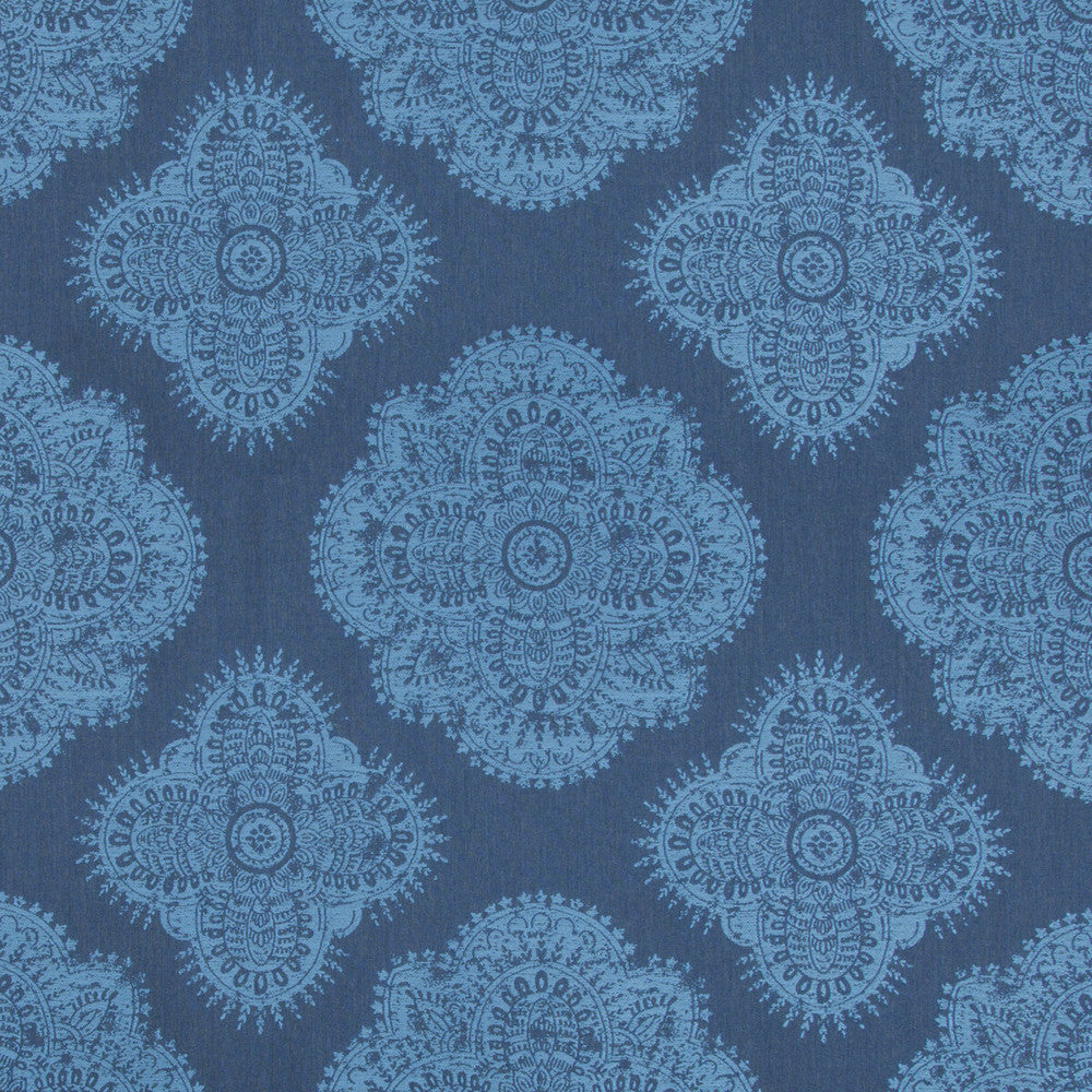 Bendi Indigo by Kravet Design Fabric ECHO INDOOR OUTDOOR IBIZA SOLUTION DYED ACRYLIC - 100% United States MEDIUM Horizontal: 14.5 and Vertical: 14.5 54 - Fabric Carolina -
