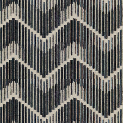 Highs And Lows Steel by Kravet Couture Fabric