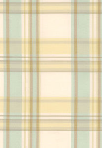 Birmingham Silk Plaid Wheat 3457000 by Schumacher Fabric