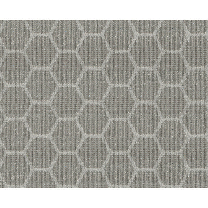 Hexi Spark Silver by Kravet Contract Designer Fabric GIS RAYON - 37%;POLYESTER - 34%;COTTON - 19%;RECYCLED POLYESTER - 7%;METALLIC - 3% United States HEAVY Horizontal: 2.5 and Vertical: 3 57 - Swanky Fabrics -