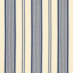 Barnes Ticking Stripe Blue 3468001 by Schumacher Fabric