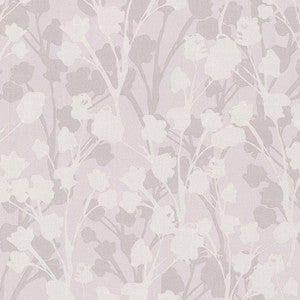 Lawson Purple Botanical Silhouette Wallpaper by Brewster