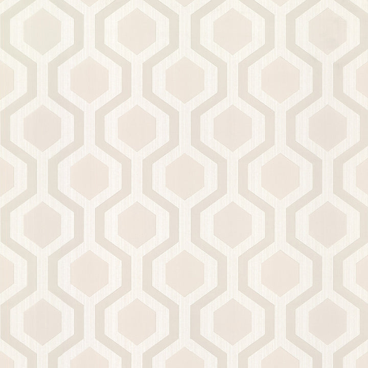 Marina Beige Modern Geometric Wallpaper by Brewster Kitchen & Bath Resource III Covers about 56.4 square feet 20.5-in by 33-ft long roll Unpasted 5.3 - Fabric Carolina -