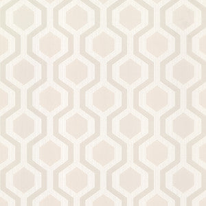 Marina Beige Modern Geometric Wallpaper by Brewster