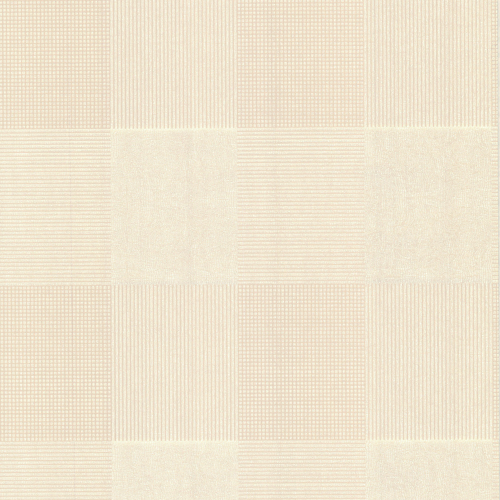 Gates Beige Textured Tile Wallpaper by Brewster Kitchen & Bath Resource III Covers about 56.4 square feet 20.5-in by 33-ft long roll Prepasted 12.6 - Fabric Carolina -