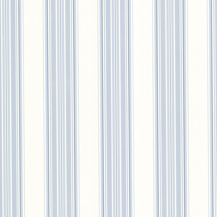 Clancy Blue Shiny Multi Stripe Wallpaper by Brewster Kitchen & Bath Resource III Covers about 56.4 square feet 20.5-in by 33-ft long roll Unpasted 0 - Fabric Carolina -