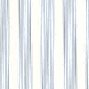 Clancy Blue Shiny Multi Stripe Wallpaper by Brewster