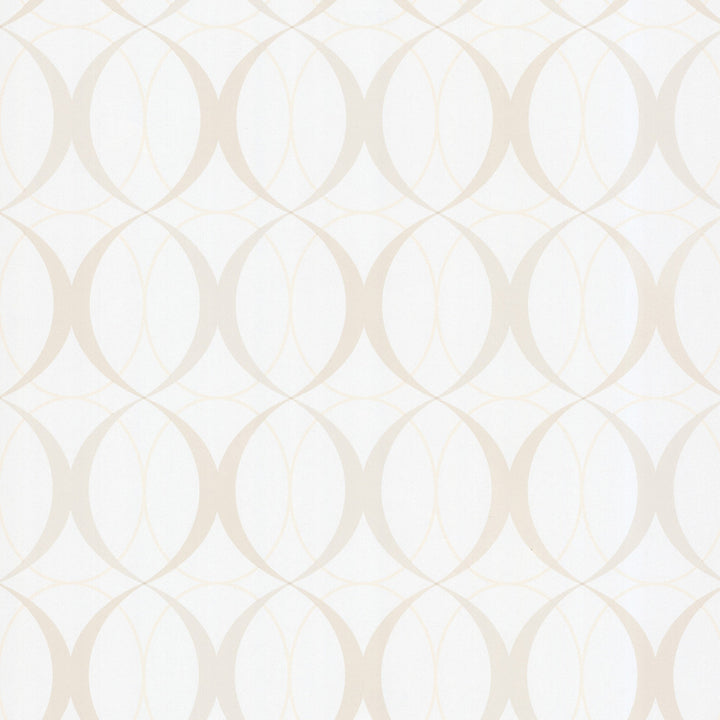 Rosten Beige Retro Orb Wallpaper by Brewster Kitchen & Bath Resource III Covers about 56.4 square feet 20.5-in by 33-ft long roll Unpasted 10.4 - Fabric Carolina -